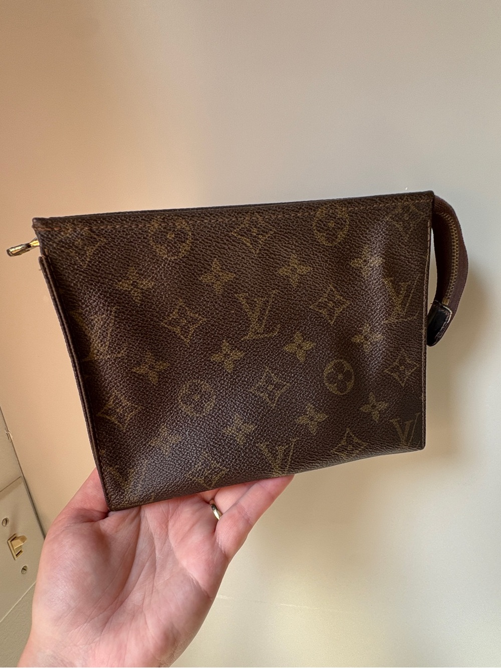 Louis Vuitton Brown Monogram Canvas Cosmetic Pouch